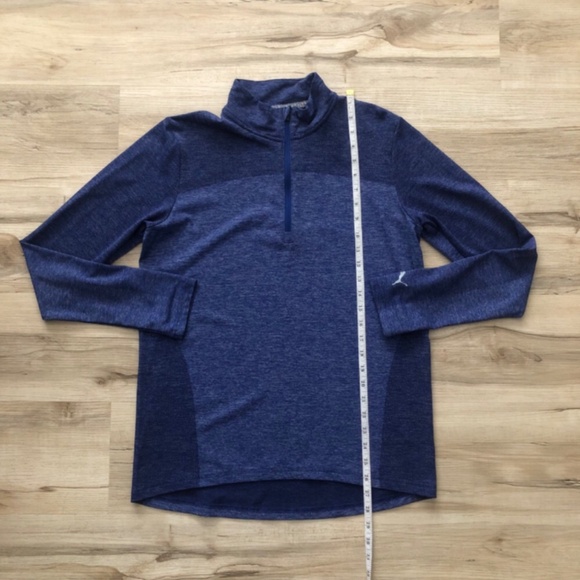 MASSIVE $10 SALE Puma Three Quarter Zip Sweater Long Sleeve Shirt - Picture 3 of 6